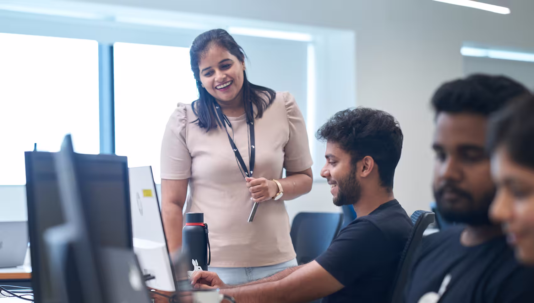 Smiling employees at WRG