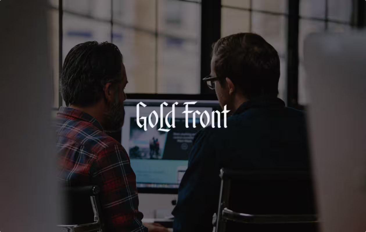 Gold Front branding agency office