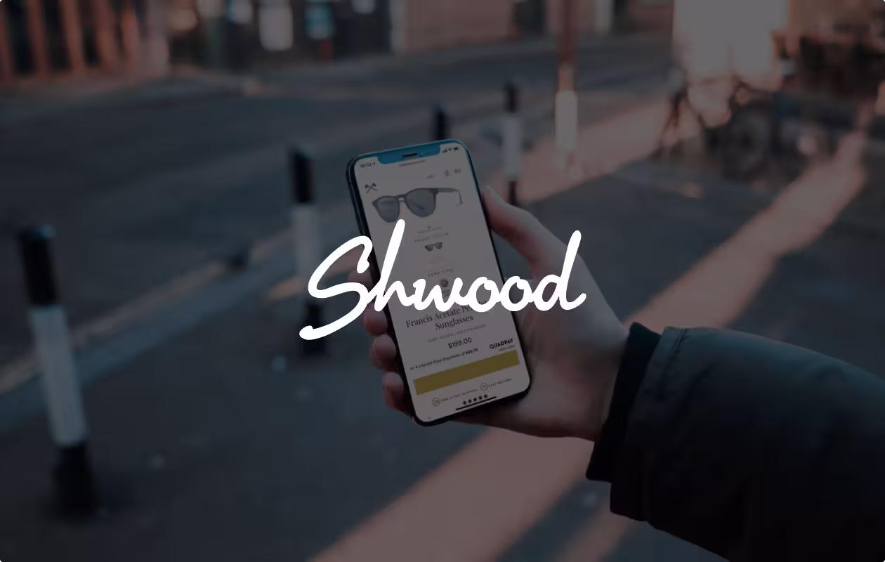 Shwood eyewear ecommerce
