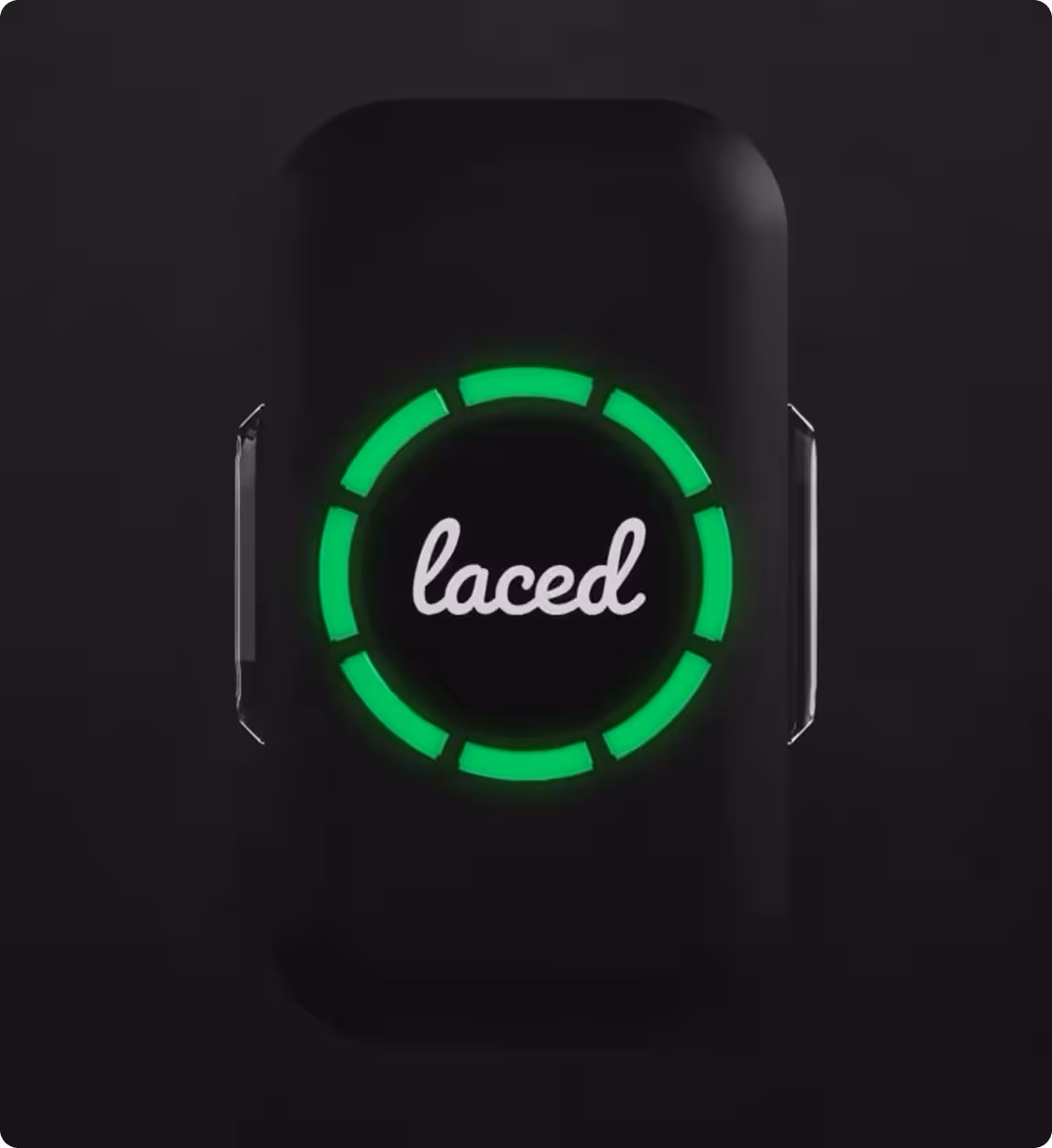 Laced Golf sensor lit up